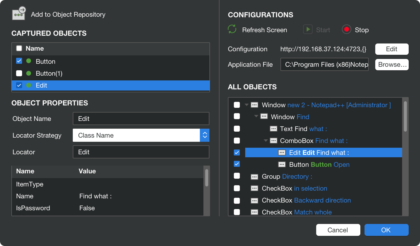 Katalon for Desktop Testing - Detect and spy Windows objects