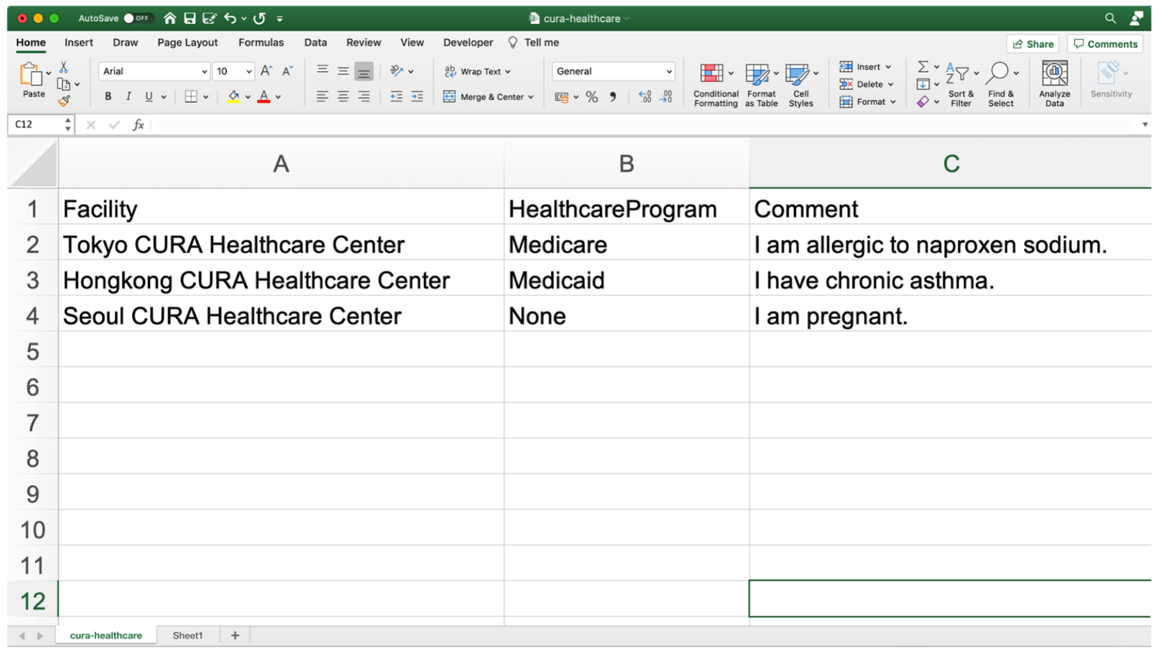 data csv